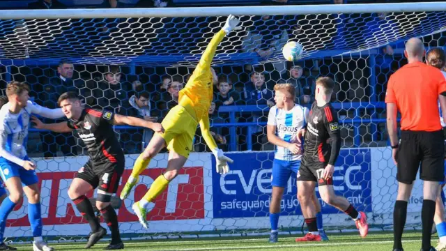 Jordan Stewart scores Crusaders first goal