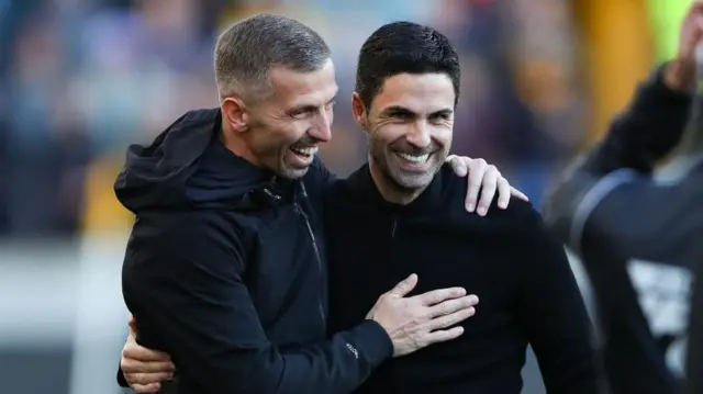 Mikel Arteta and Gary O'Neil