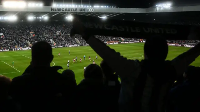 Fans at St James' Park