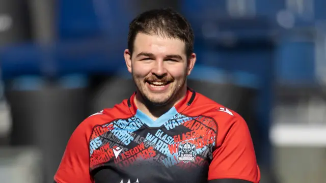 Enrique Pieretto in Glasgow Warriors training