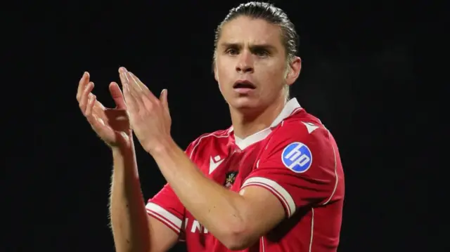 Wrexham midfielder George Dobson