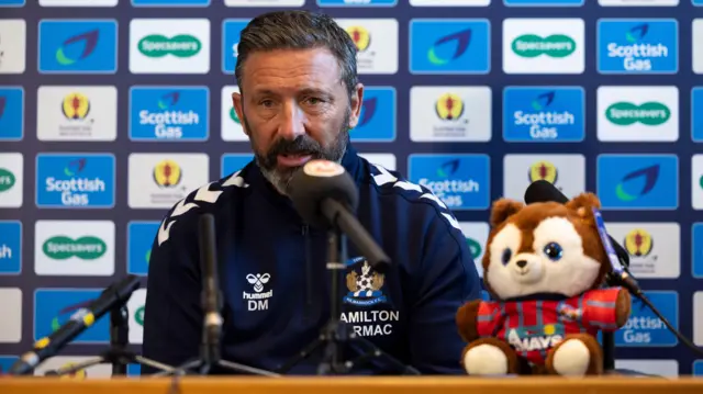 Derek McInnes in his pre-match press conference