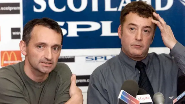 Pat Nevin (left) was Motherwell chief executive during the early years of John Boyle's (right) ownership 