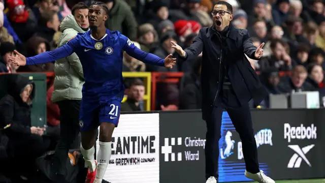 Liam Rosenior shouts