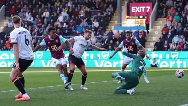 Lyle Foster scores against Luton last weekend