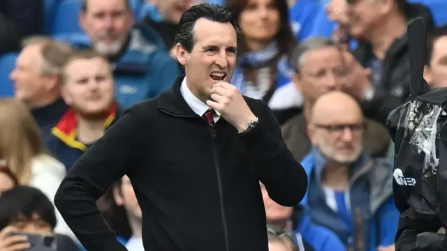 Aston Villa manager Unai Emery