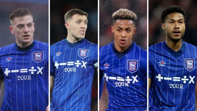 Liam Delap, Dara O'Shea, Omari Hutchinson, Jens Cajuste