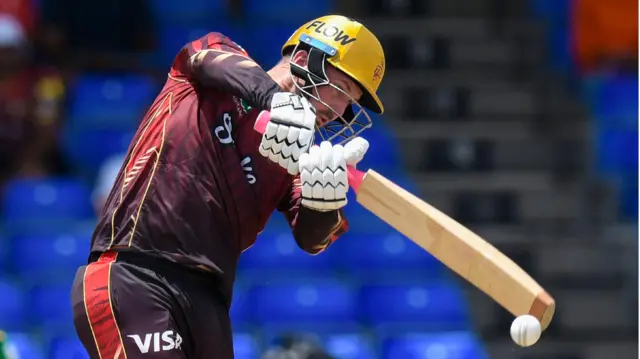 Colin Munro batting for Trinbago Knight Riders