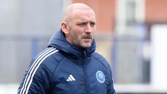 Glenavon manager Paddy McLaughlin