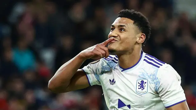 Ollie Watkins celebrates 