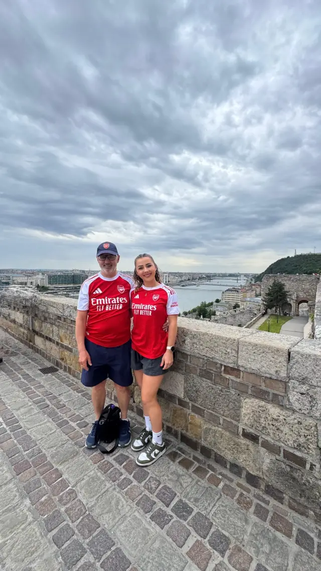 Arsenal fans in Budapest 