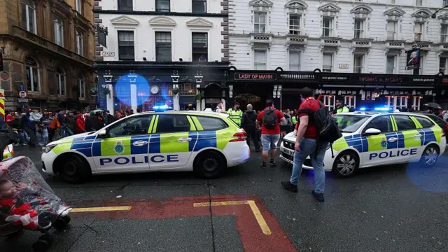 Police attend Water Street