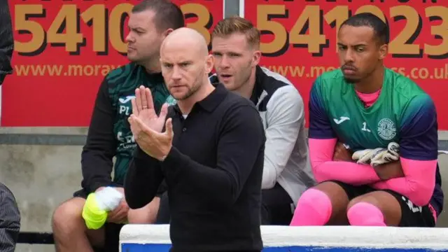 Hibernian head coach David Gray