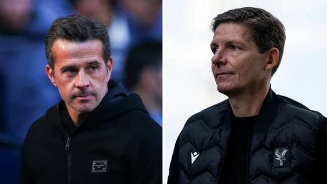 Marco Silva and Oliver Glasner split graphic