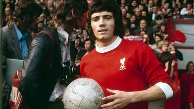 Kevin Keegan playing for Liverpool