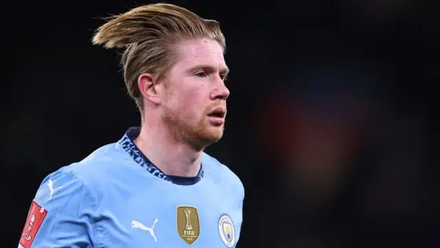 Kevin De Bruyne in action for Manchester City. 
