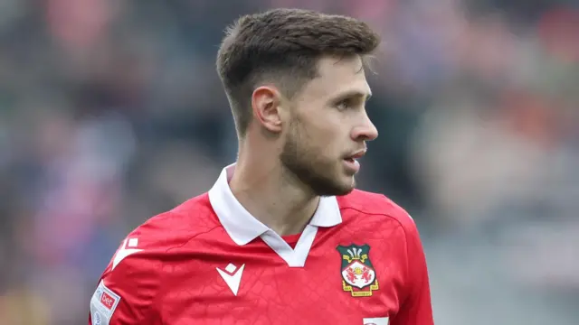 Ryan Barnett in action for Wrexham