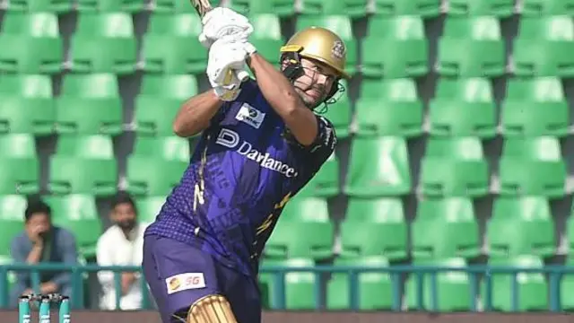 Rilee Rossouw batting for Quetta Gladiators