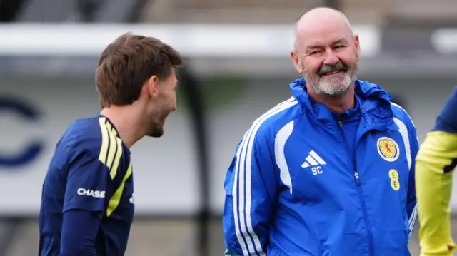 Billy Gilmour and Steve Clarke