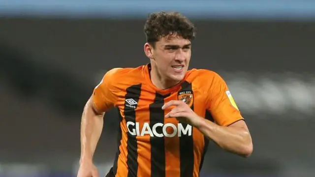 Callum Jones in pre-season action for Hull City in 2020