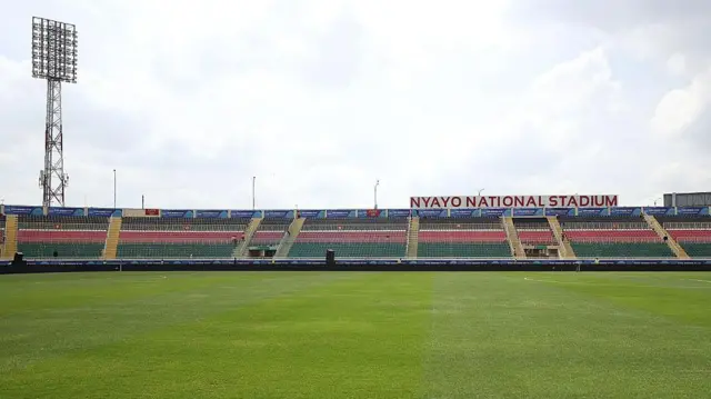 A general view inside Kenya's Nyayo International Stadium