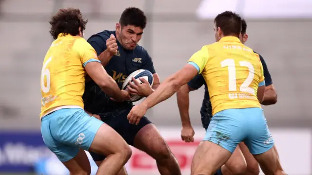 Uruguay and Argentina rugby players