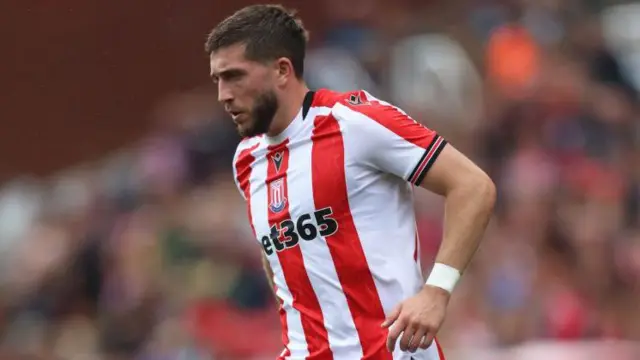 Lynden Gooch pictured in action for Stoke last season