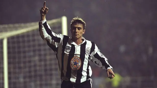 Clark in action for Newcastle 