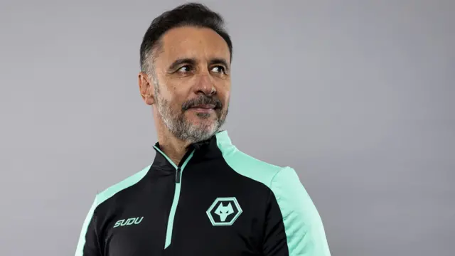 Vitor Pereira poses for a photograph in Wolves training kit