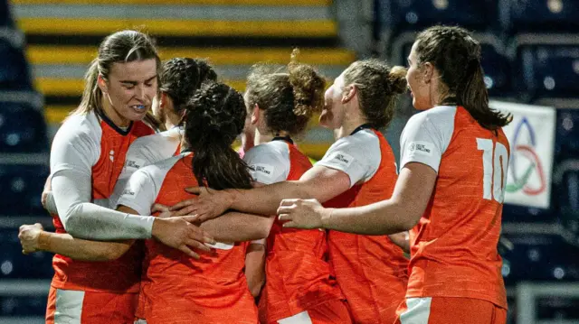 Edinburgh players celebrate