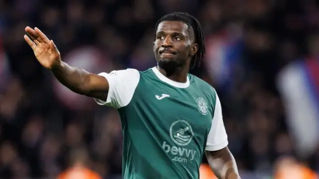 Hibs defender Rocky Bushiri