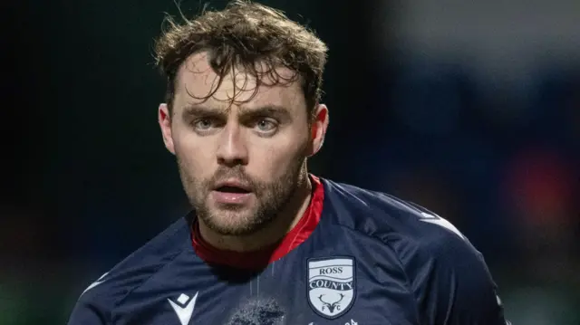 County’sConnor Randall during a William Hill Premiership match between Ross County and Hibernian at the Global Energy Stadium