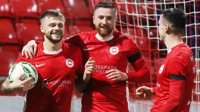 Andy Ryan celebrates