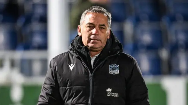 Franco Smith during a Glasgow Warriors URC match