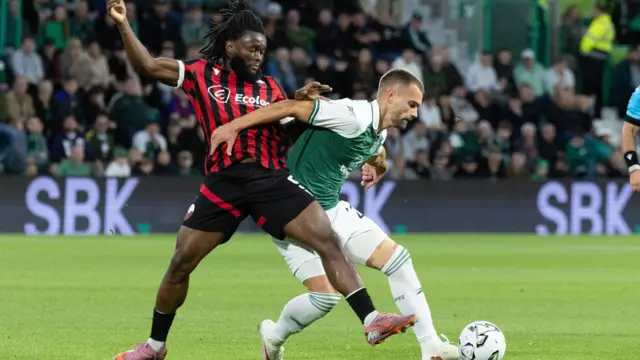Hibs beat FK Shkendija 2-1 at Easter Road last week
