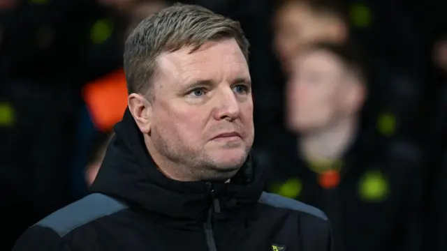 Eddie Howe looks on during a match