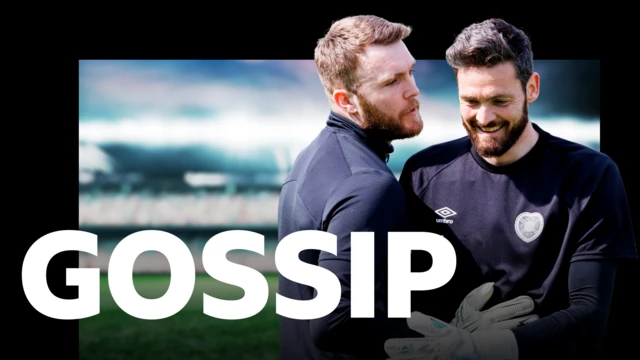 Hearts goalkeepers Zander Clark and Craig Gordon