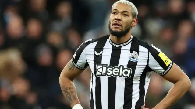 Joelinton in action for Newcastle