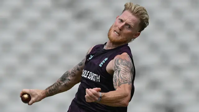 Ben Stokes bowls during training (stock image)