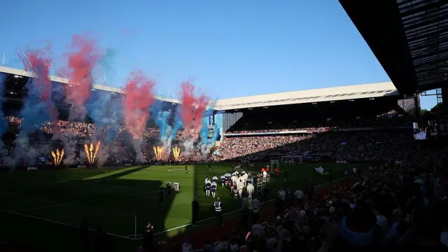 A general view inside Villa Park