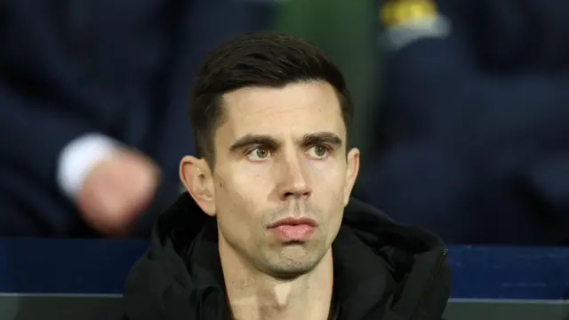 Eric Ramsay pensively watching West Brom play