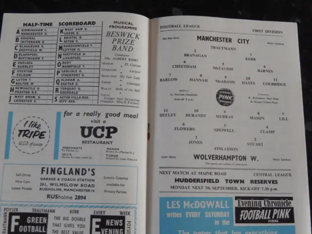 An old Man City programme.