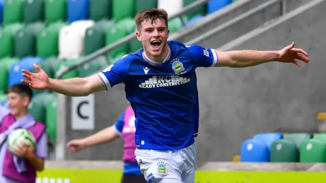 Kieran Offord celebrates scoring