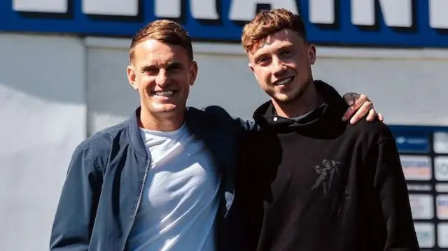 Coleraine manager Dean Shiels and striker Matthew Shevlin