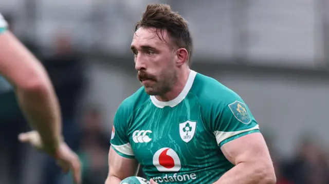 Jack Conan playing for Ireland