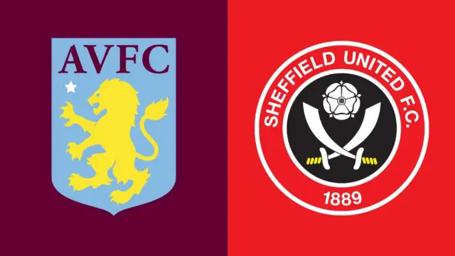 Aston Villa v Sheffield United graphic