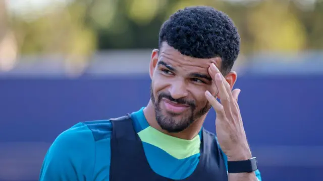 Dominic Solanke of Bournemouth during a pre-season training session