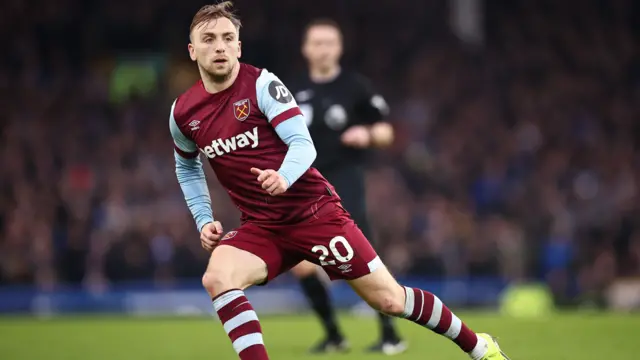 West Ham's Jarrod Bowen in action