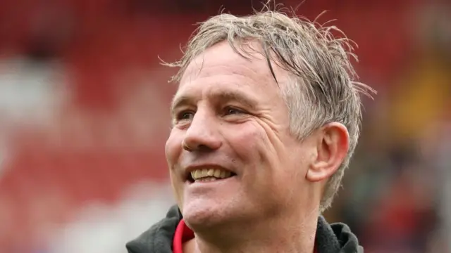 Wrexham boss Phil Parkinson smiles