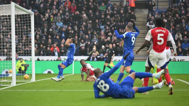 Leicester City miss a chance against Arsenal